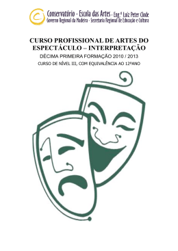 Edital Audições de Teatro 2010