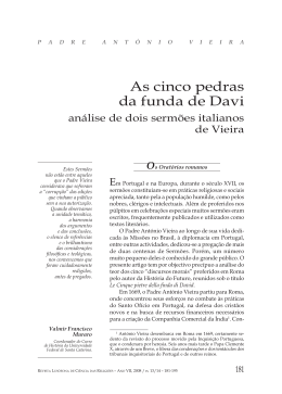 As cinco pedras da funda de Davi