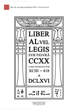 Liber AL vel Legis, O Livro da Lei