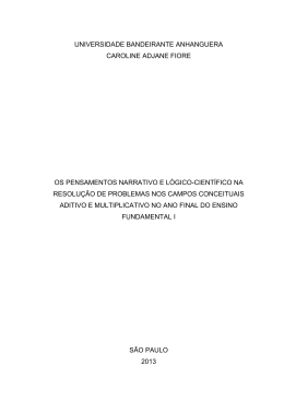 os pensamentos narrativo e lógico