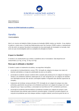 Xarelto EPAR summary update X-0017
