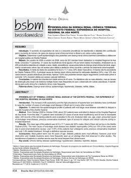Artigo originAl RESUMO ABSTRACT - SBN-DF