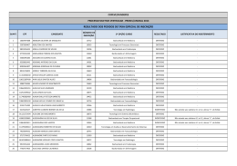 Resultado dos Pedidos de Taxa Especial