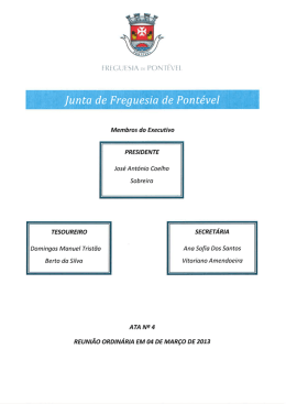 Ata nº 04 - Junta de Freguesia de Pontével