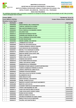 resultado preliminar