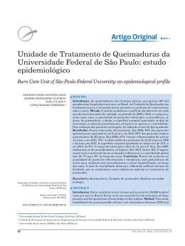 Artigo Original Unidade de Tratamento de Queimaduras da