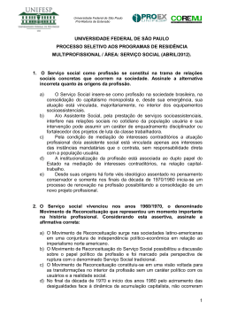 1 UNIVERSIDADE FEDERAL DE S&Atilde;O PAULO