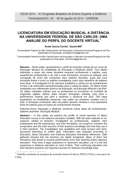 licenciatura em educa&ccedil;&atilde;o musical a dist&acirc;ncia na