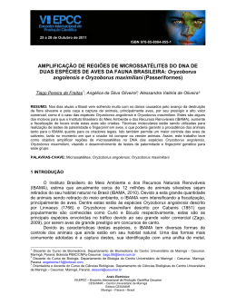 AMPLIFICA&Ccedil;&Atilde;O DE REGI&Otilde;ES DE MICROSSAT&Eacute;LITES