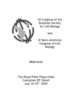 Abstracts - SBBC -Sociedade Brasileira de Biologia Celular