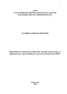 ITAMIRIS ANDRADE ROS&Aacute;RIO DESAFIOS DA