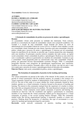 &Aacute;rea tem&aacute;tica: Ensino de Administra&ccedil;&atilde;o AUTORES