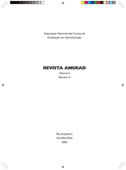 REVISTA ANGRAD - Informa&ccedil;&atilde;o para Autores