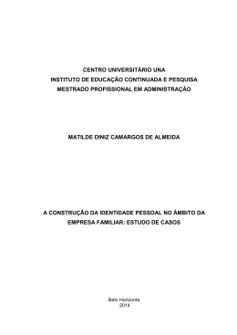 ALMEIDA, Matilde Diniz Camargos de. A CONSTRU&Ccedil;&Atilde;O DA
