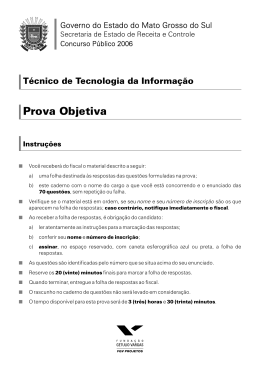 Prova Objetiva