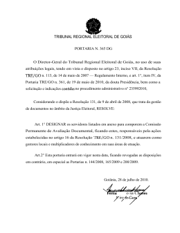 365/2010 - Tribunal Regional Eleitoral de Goi&aacute;s