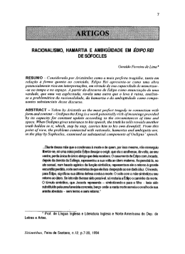 racionalismo, hamartia e ambig&uuml;idade em &eacute;dipo rei de s&oacute;focles