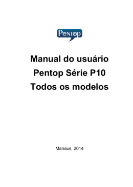 Manual do usuário Pentop Série P10 Todos os modelos