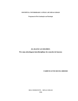 Por uma abordagem interdisciplinar do conceito de loucura