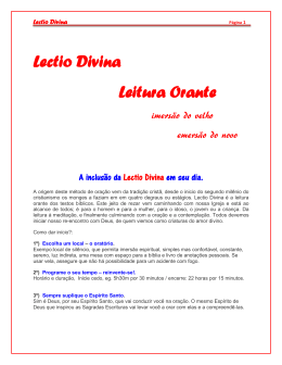 Lectio Divinia - fontecatolica.com