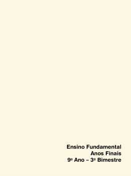 Ensino Fundamental Anos Finais 9o Ano – 3o Bimestre