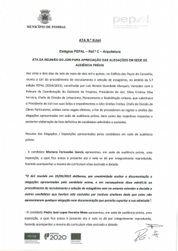 Aprecia&ccedil;&atilde;o das alega&ccedil;&otilde;es em sede de audi&ecirc;ncia pr&eacute;via