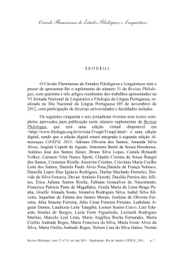 0. editorial - CiFEFiL - Círculo Fluminense de Estudos Filológicos e