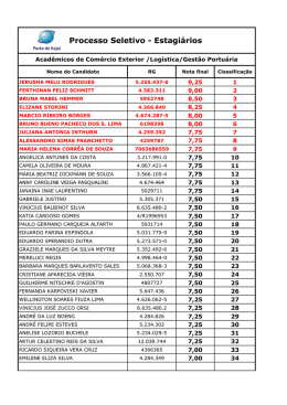 prova porto notas finais