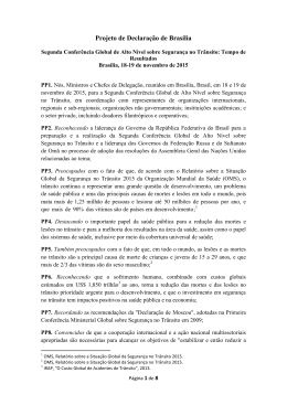 Projeto de Declara&ccedil;&atilde;o de Bras&iacute;lia