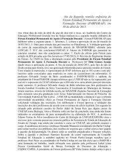 PARFOR (Abril/2013)