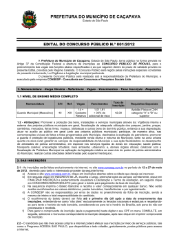 Abertura Edital - guarda municipal