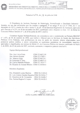 Portaria de Constituição da Equipe Multiprofissional para