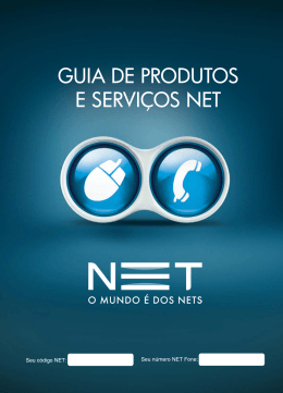 GUIA DE PRODUTOS E SERVI&Ccedil;OS NET