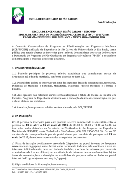 edital completo - Escola de Engenharia de São Carlos