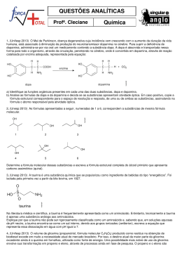 QUESTÕES ANALÍTICAS Química