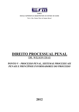 DIREITO PROCESSUAL PENAL