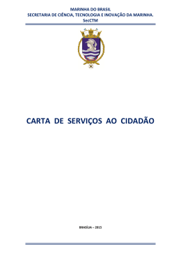 CARTA DE SERVIÇOS AO CIDADÃO