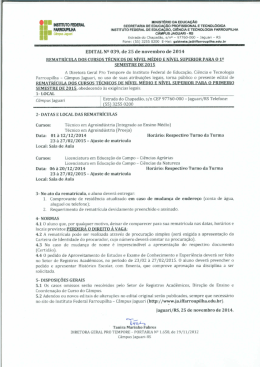 I. msm FEDERAL sEcRETARIA DE EDucAçAo