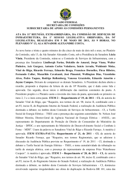 SENADO FEDERAL SECRETARIA DE COMISS&Otilde;ES