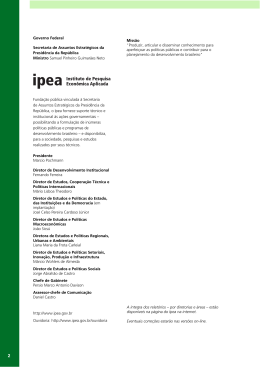 Governo Federal Secretaria de Assuntos Estrat&eacute;gicos da