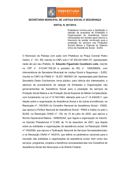Edital 001/2014 - Sele&ccedil;&atilde;o P&uacute;blica
