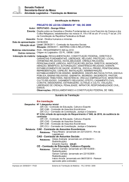 Senado Federal Secretaria-Geral da Mesa