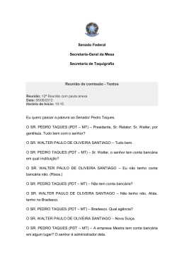 Senado Federal Secretaria-Geral da Mesa