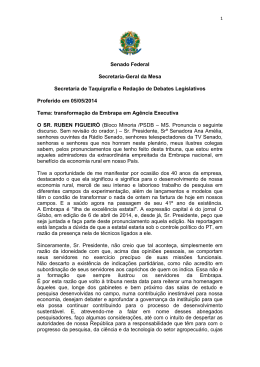 Senado Federal Secretaria-Geral da Mesa Secretaria de Taquigrafia