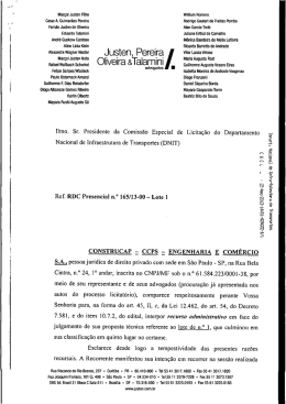 Recurso Edital 0165/2013-00_1 CONSTRUCAP Lote 1