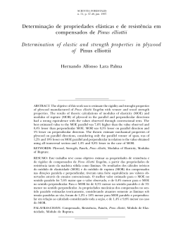 Determina&ccedil;&atilde;o de propriedades el&aacute;sticas e de resist&ecirc;ncia em