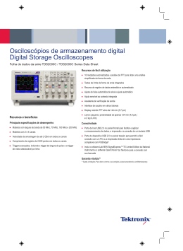 Oscilosc&oacute;pios de armazenamento digital Digital Storage