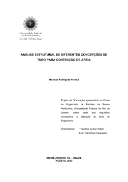 AN&Aacute;LISE ESTRUTURAL DE DIFERENTES