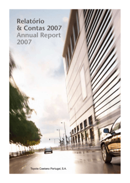 Relatório & Contas 2007 Annual Report 2007