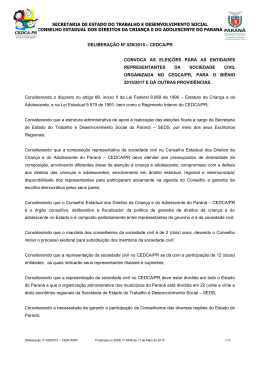secretaria de estado do trabalho e desenvolvimento social conselho